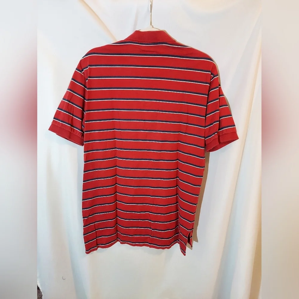 Polo by Ralph Lauren Men's Red Striped Shirt